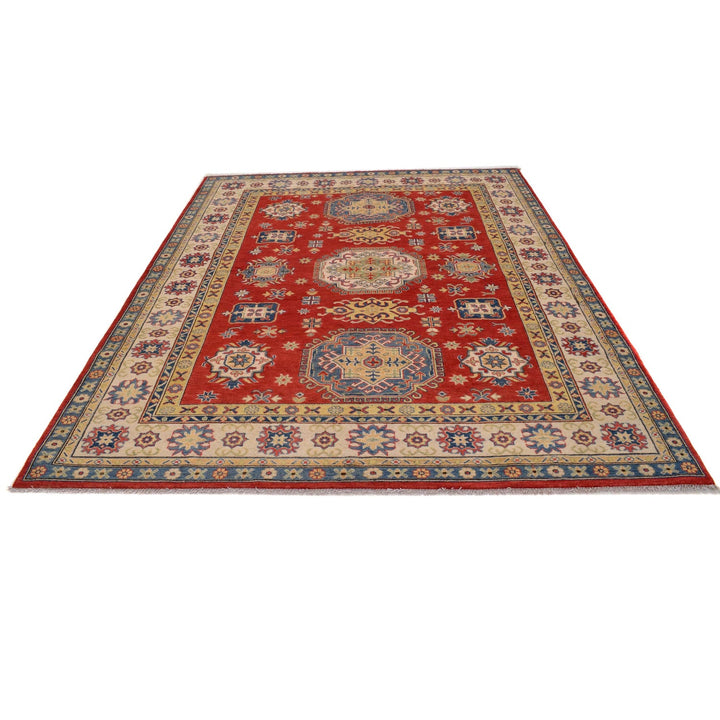 Hand knotted Kazak Rugs 6' 7" x 8' 11" - No. AL33955