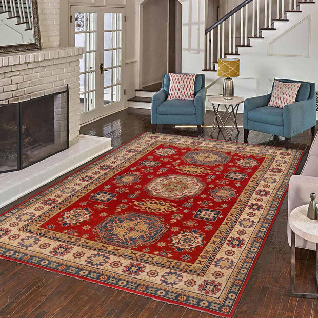 Hand knotted Kazak Rugs 6' 7" x 8' 11" - No. AL33955