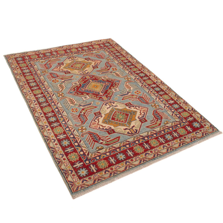 Hand knotted Kazak Carpet 3' 11" x 5' 5" - No. AL72665