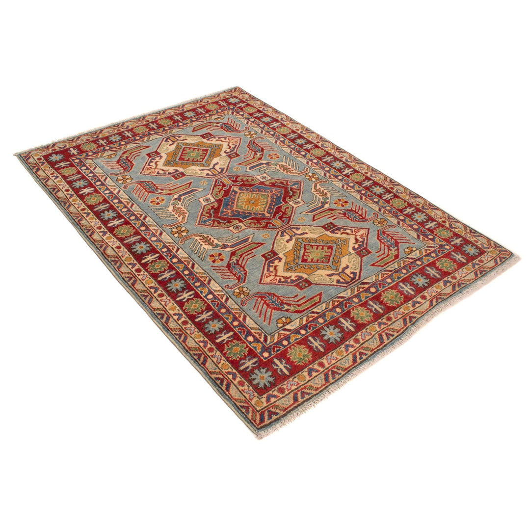 Hand knotted Kazak Carpet 3' 11" x 5' 5" - No. AL72665