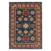 Navy Blue Color Kazak Rug 4' 0" x 5' 9" - No. AL20527