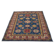 Navy Blue Color Kazak Rug 4' 0" x 5' 9" - No. AL20527