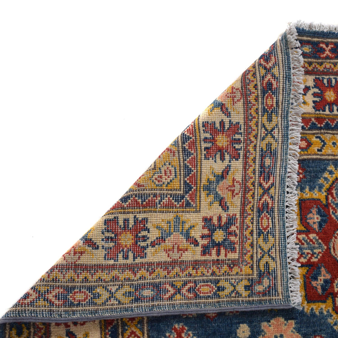 Navy Blue Color Kazak Rug 4' 0" x 5' 9" - No. AL20527