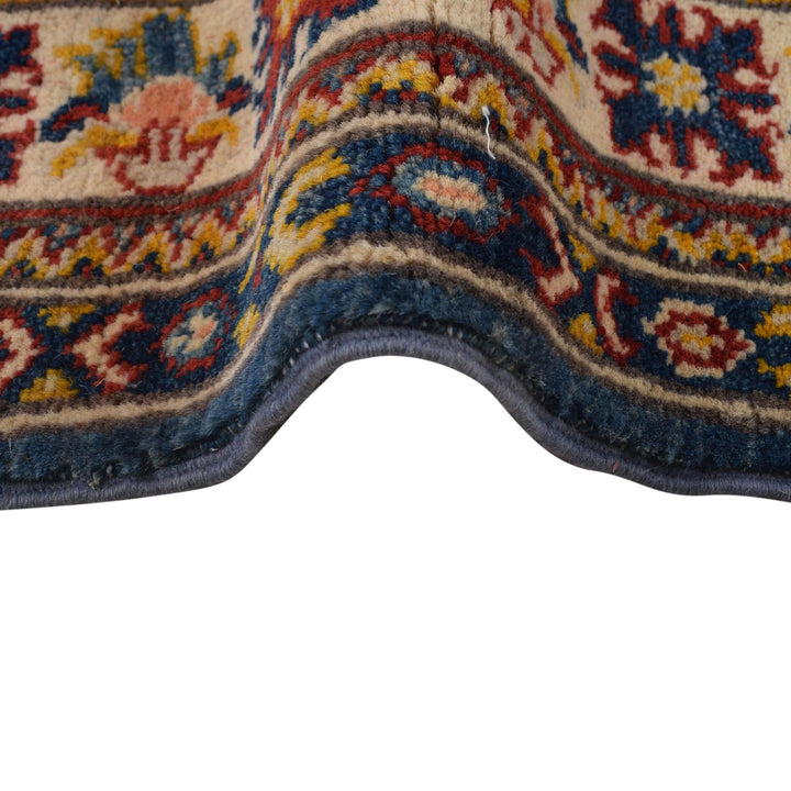 Navy Blue Color Kazak Rug 4' 0" x 5' 9" - No. AL20527