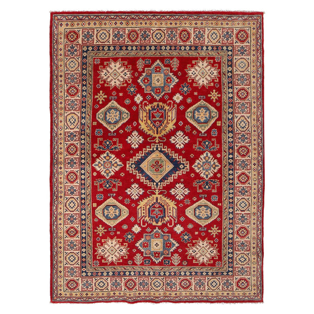 Hand knotted Kazak Carpet 5' 7" x 7' 7" - No. AL81424