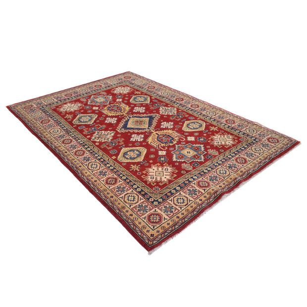 Hand knotted Kazak Carpet 5' 7" x 7' 7" - No. AL81424