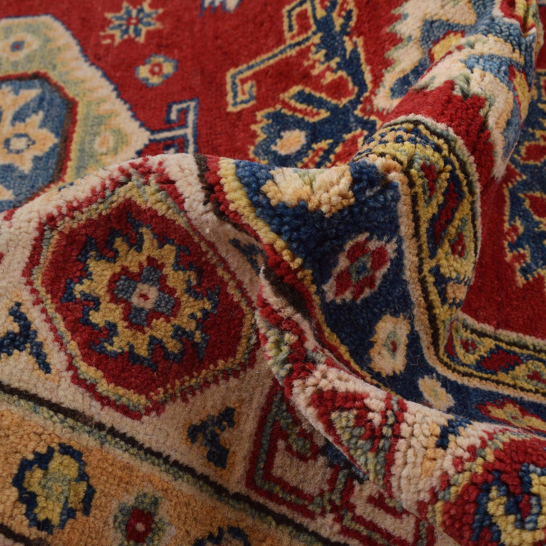 Hand knotted Kazak Carpet 5' 7" x 7' 7" - No. AL81424