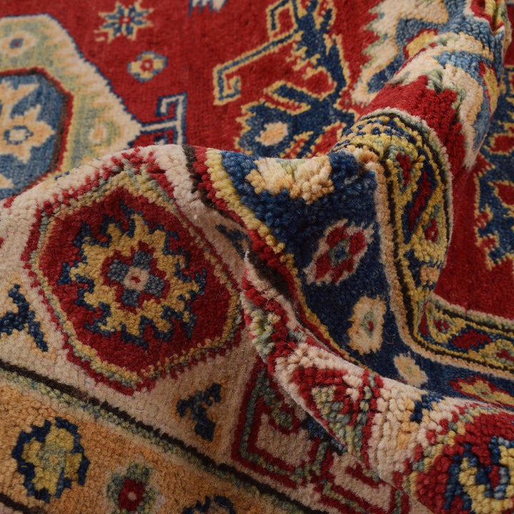 Hand knotted Kazak Carpet 5' 7" x 7' 7" - No. AL81424
