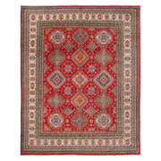 Handmade Kazak Area Rug 8' 1" x 9' 11" - No. AL28614