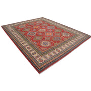 Handmade Kazak Area Rug 8' 1" x 9' 11" - No. AL28614