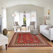 Handmade Kazak Area Rug 8' 1" x 9' 11" - No. AL28614