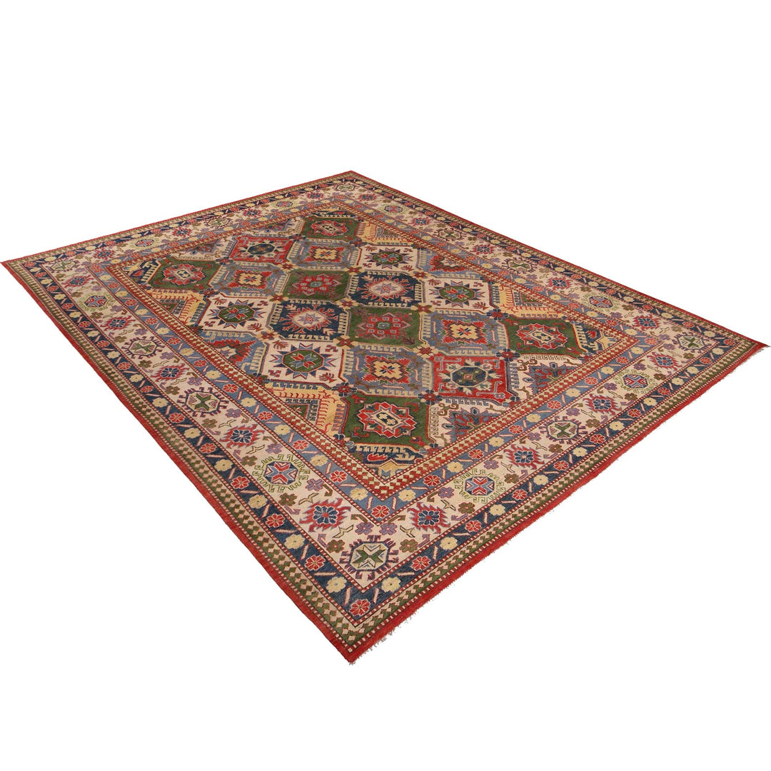Handmade Kazak Area Rug 9' 0" x 11' 8" - No. AL91568