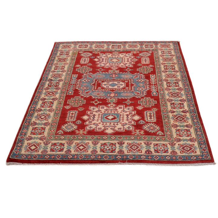Red Kazak Rug 3' 10" x 5' 4" - No. AL40007