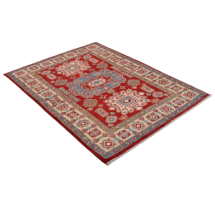 Red Kazak Rug 3' 10" x 5' 4" - No. AL40007