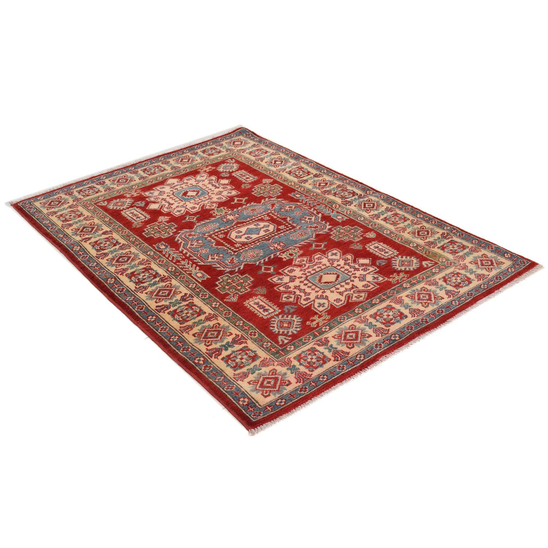 Red Kazak Rug 3' 10" x 5' 4" - No. AL40007