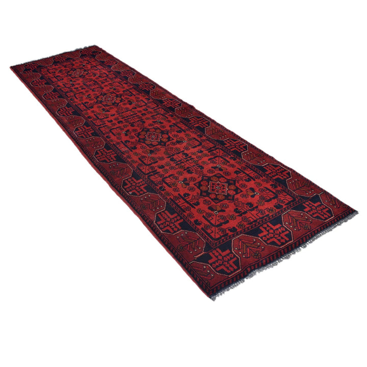 Red Color Afghan Area Runner Rug 2' 8" x 6' 0" - No. AL93429