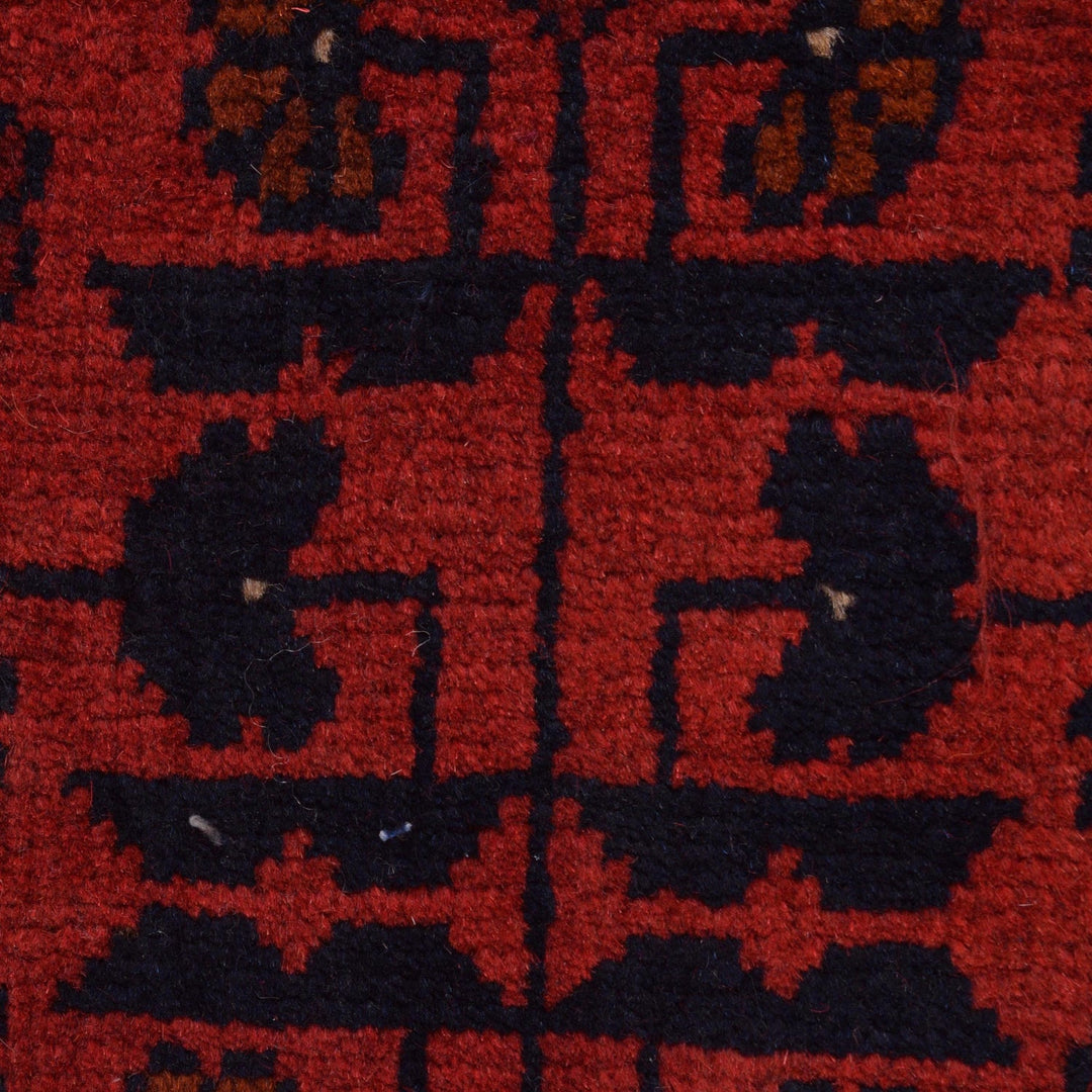 Red Color Afghan Area Runner Rug 2' 8" x 6' 0" - No. AL93429