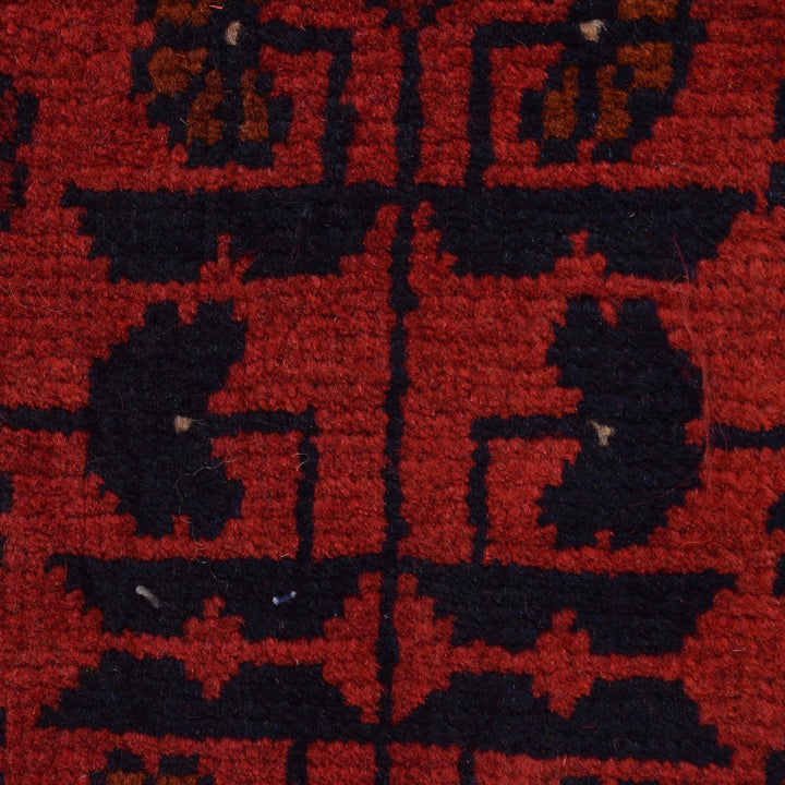 Red Color Afghan Area Runner Rug 2' 8" x 6' 0" - No. AL93429