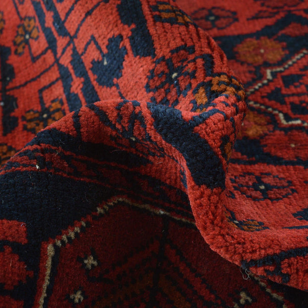 Red Color Afghan Area Runner Rug 2' 8" x 6' 0" - No. AL93429