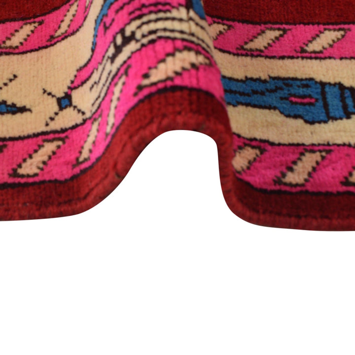 Handcrafted Afghan War Rug 4' 2" x 6' 2" - No. AL47720