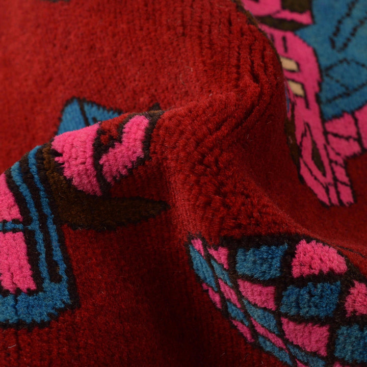 Handcrafted Afghan War Rug 4' 2" x 6' 2" - No. AL47720