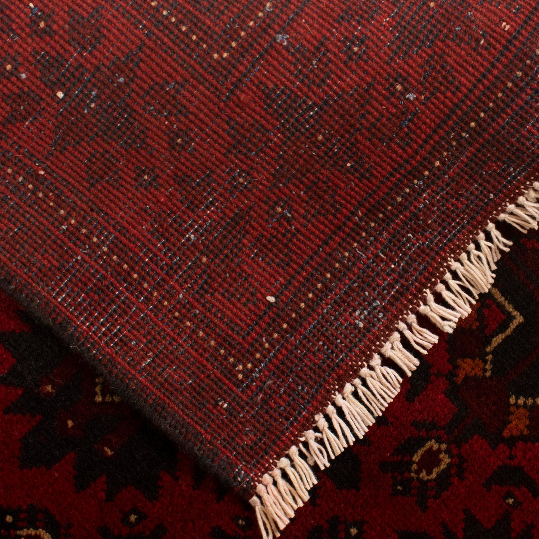 Red Color Khal Mohammadi Rug 3' 3" x 4' 11" - No. AL78277