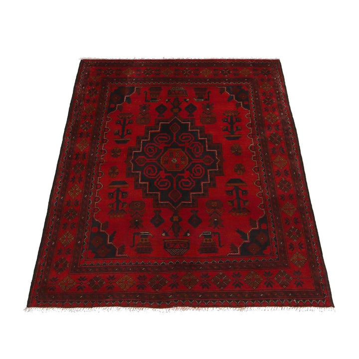 Afghan Khal Mohammadi Rug 3' 5" x 4' 11" - No. AL91040