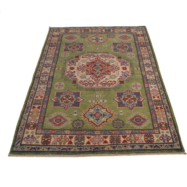 Hand Knotted Kazak Oriental Rug 3' 10" x 5' 10" - No. AL87919