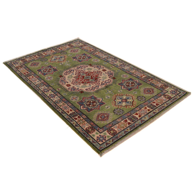 Hand Knotted Kazak Oriental Rug 3' 10" x 5' 10" - No. AL87919