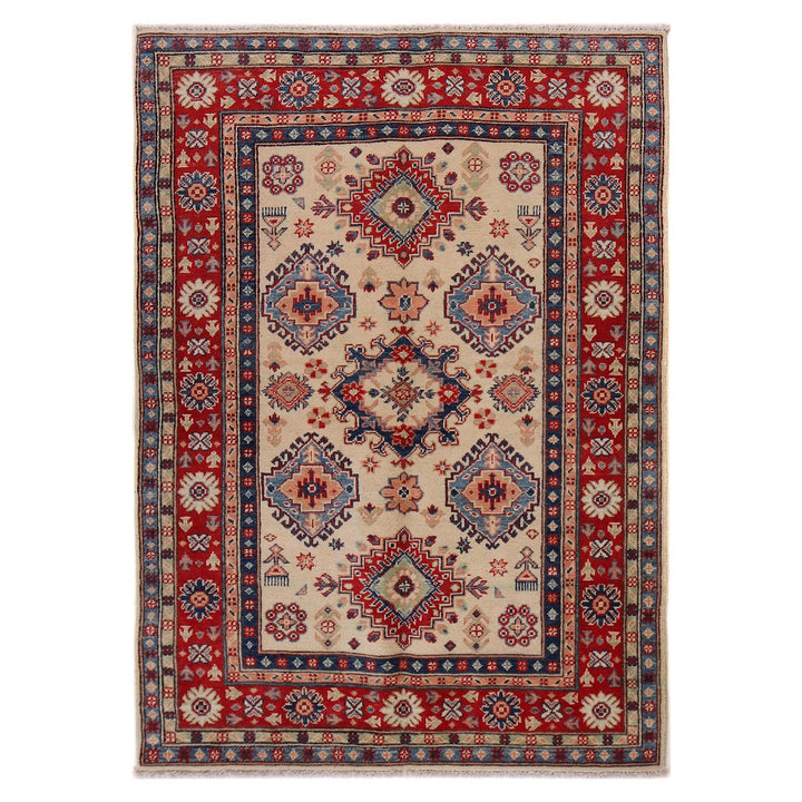Hand Knotted Kazak Oriental Rug 3' 11" x 5' 10" - No. AL82292