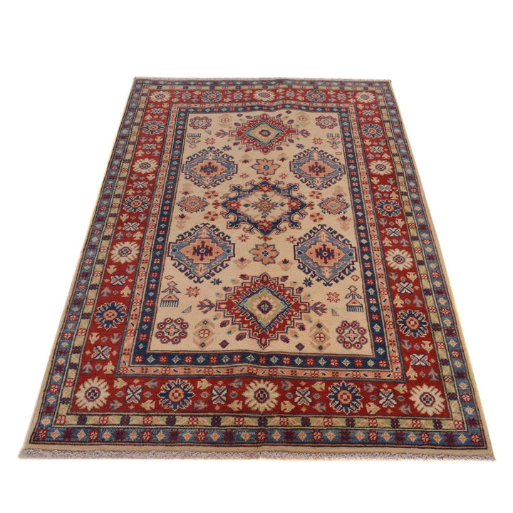 Hand Knotted Kazak Oriental Rug 3' 11" x 5' 10" - No. AL82292
