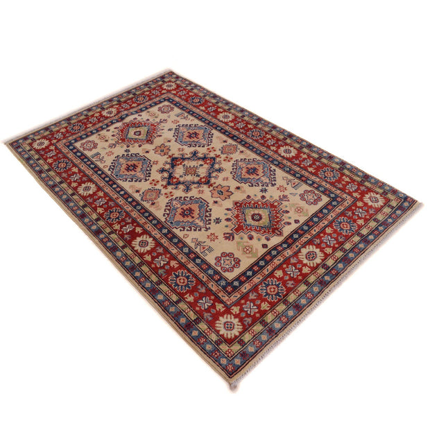 Hand Knotted Kazak Oriental Rug 3' 11" x 5' 10" - No. AL82292