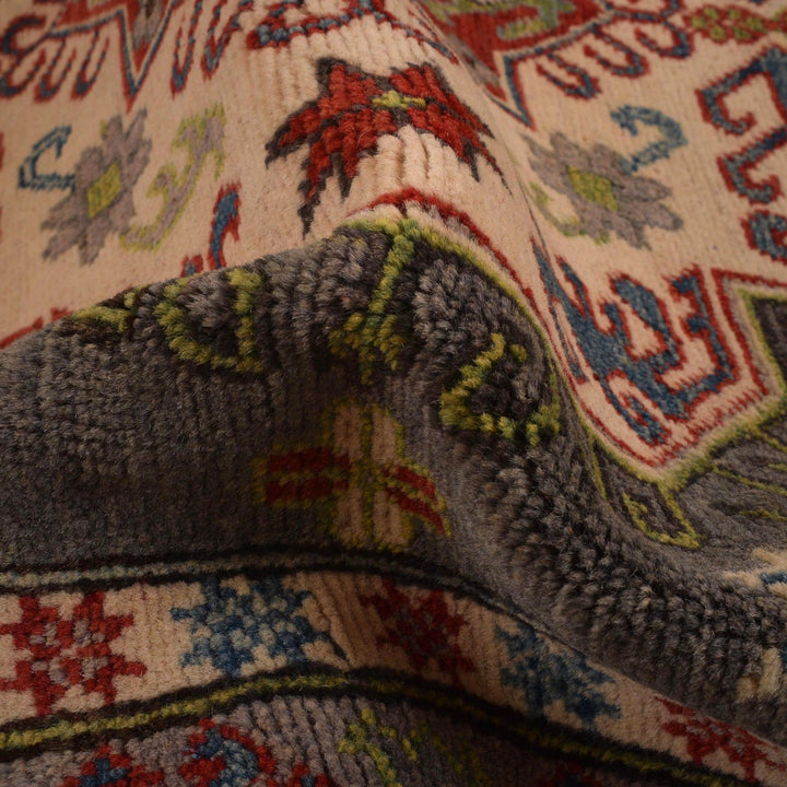 Hand Knotted Kazak Oriental Rug 3' 11" x 4' 0" - No. AL82212