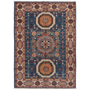 Handmade Kazak Area Rug 4' 1" x 5' 11" - No. AL76528
