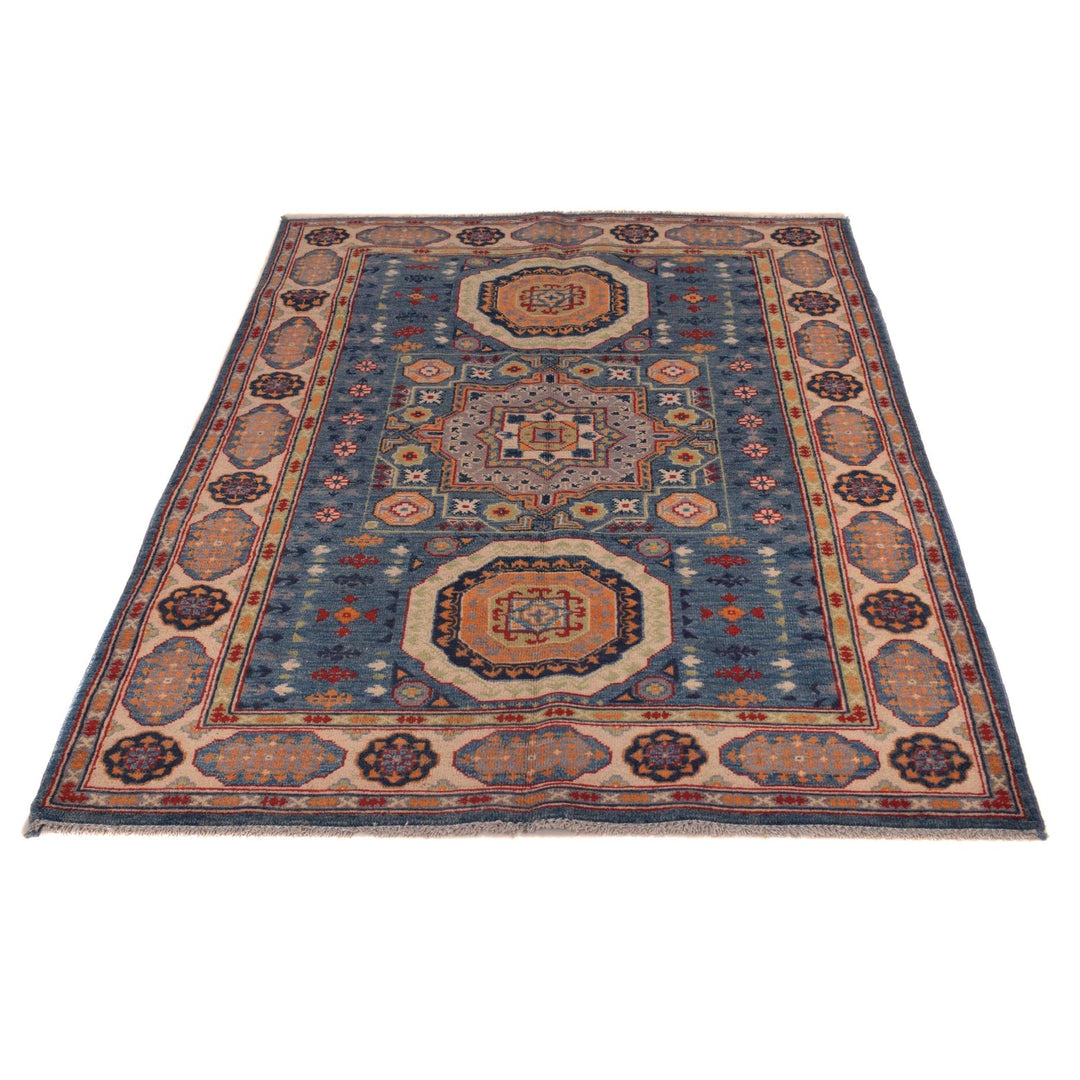 Handmade Kazak Area Rug 4' 1" x 5' 11" - No. AL76528