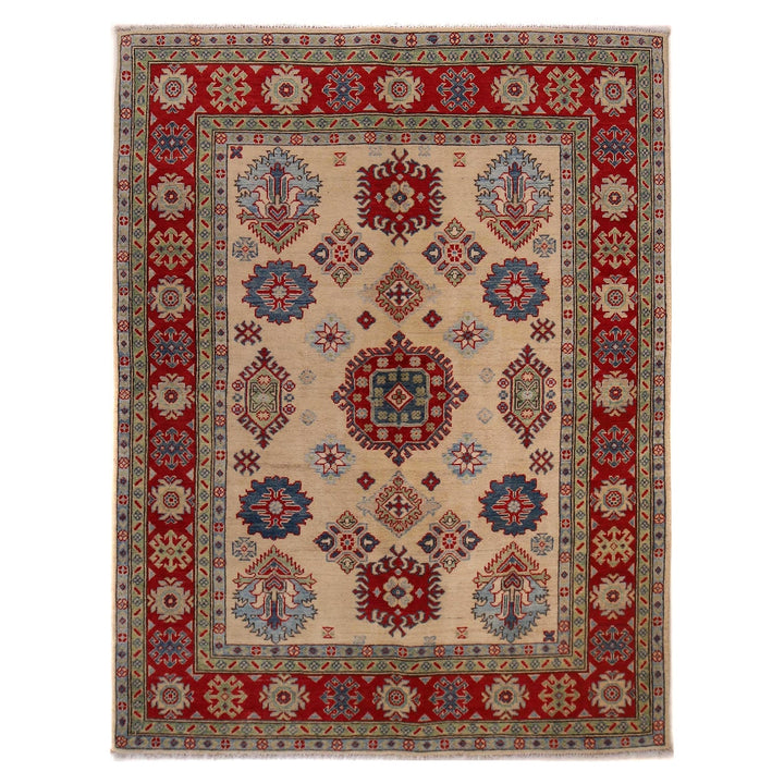 Handmade Kazak Area Rug 4' 10" x 6' 4" - No. AL83525