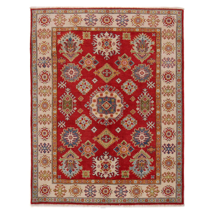 Red Color Kazak Rug 5' 0" x 6' 7" - No. AL17711