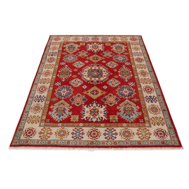 Red Color Kazak Rug 5' 0" x 6' 7" - No. AL17711