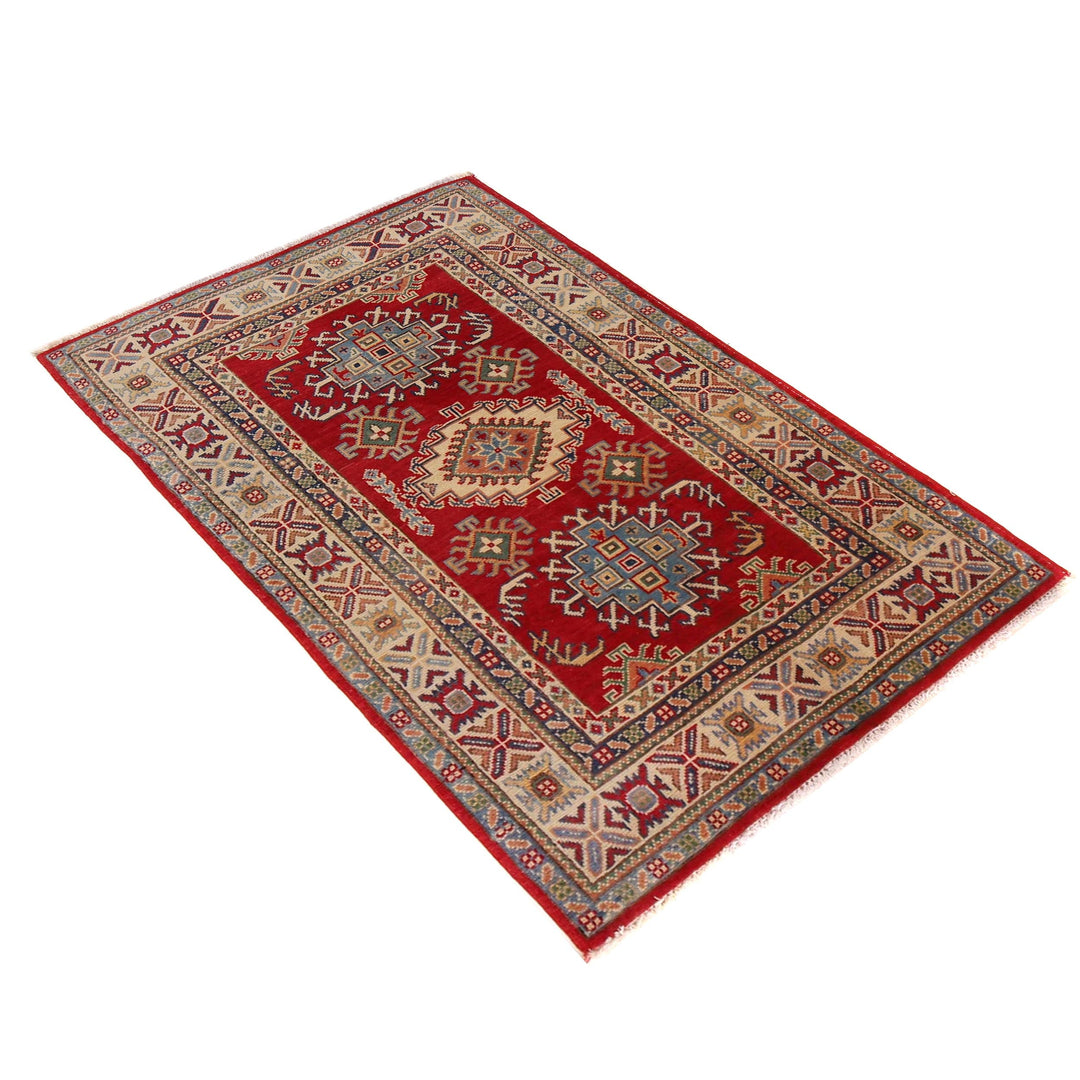 Hand Knotted Kazak Oriental Rug 3' 3" x 5' 2" - No. AL81790