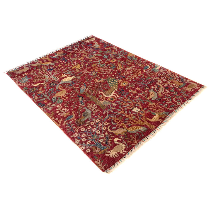 Luxury Shikargah Carpet 4' 10" x 6' 7" - No. AL59066