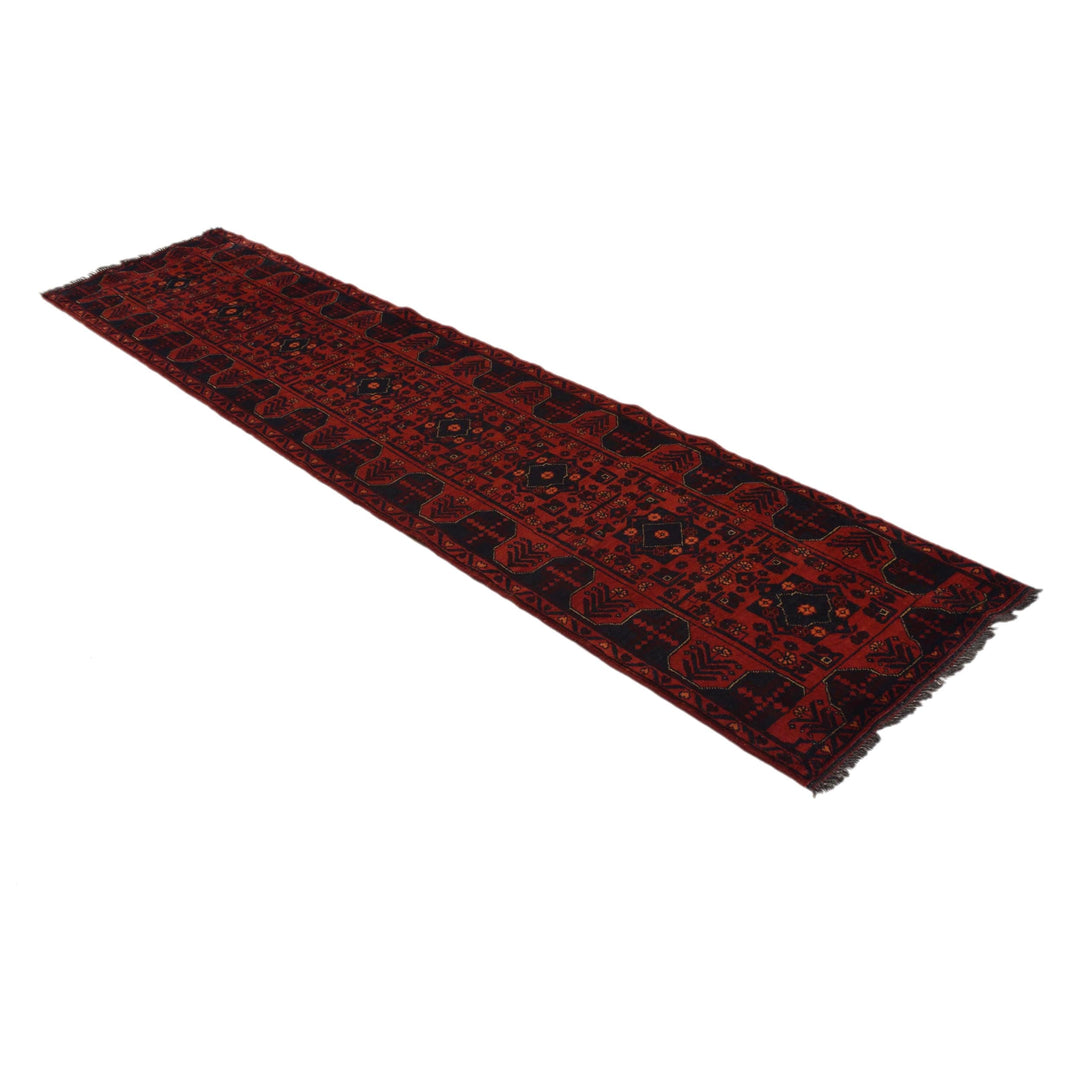 Red Color Khal Mohammadi Runner Rug 2' 1" x 9' 5" - No. AL61995