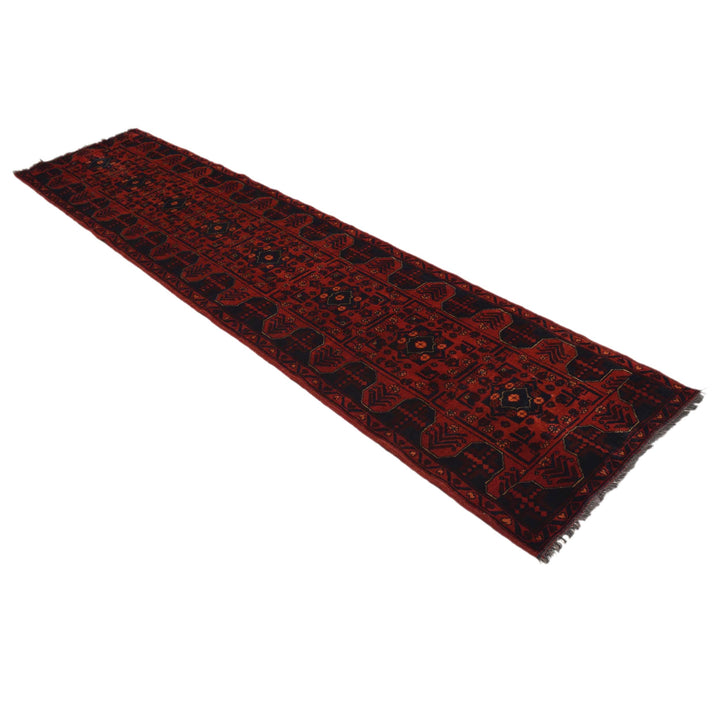 Red Color Khal Mohammadi Runner Rug 2' 1" x 9' 5" - No. AL61995