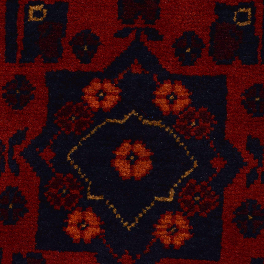 Red Color Khal Mohammadi Runner Rug 2' 1" x 9' 5" - No. AL61995