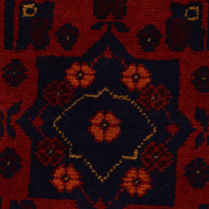 Red Color Khal Mohammadi Runner Rug 2' 1" x 9' 5" - No. AL61995