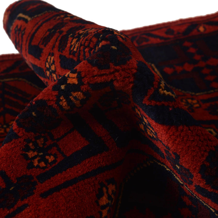 Red Color Khal Mohammadi Runner Rug 2' 1" x 9' 5" - No. AL61995