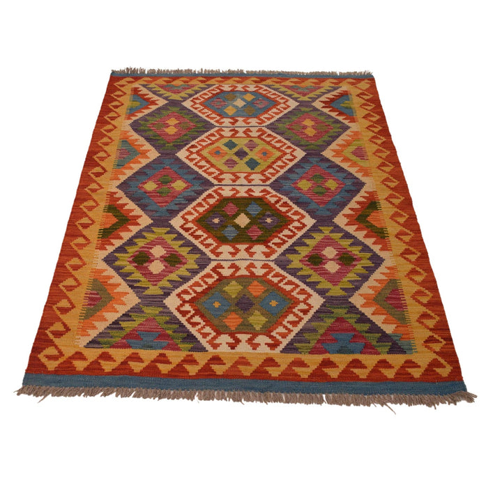 Handmade Afghan Vegetable Kilim 3' 3" x 5' 0" - No. AL64822