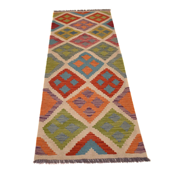 Short Chobi Kilim Runner 2' 1" x 6' 5" - No. AL22938