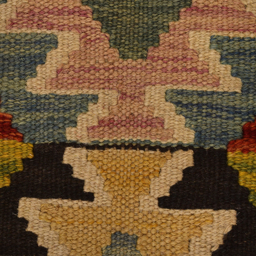 Hand Knotted Afghan Style Kilim Runner 2' 11" x 8' 0" - No. AL56771