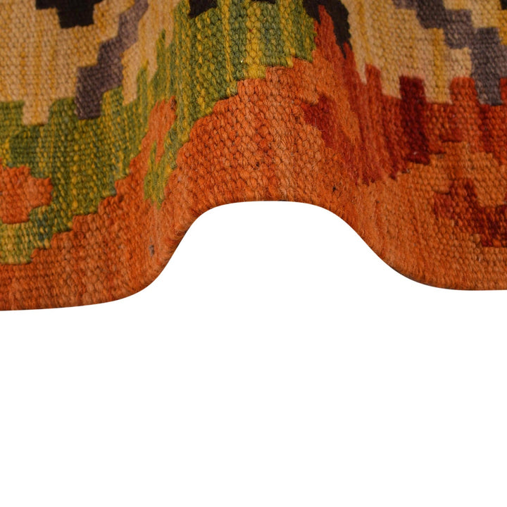 Handmade Afghan Vegetable Kilim 3' 4" x 5' 0" - No. AL79689