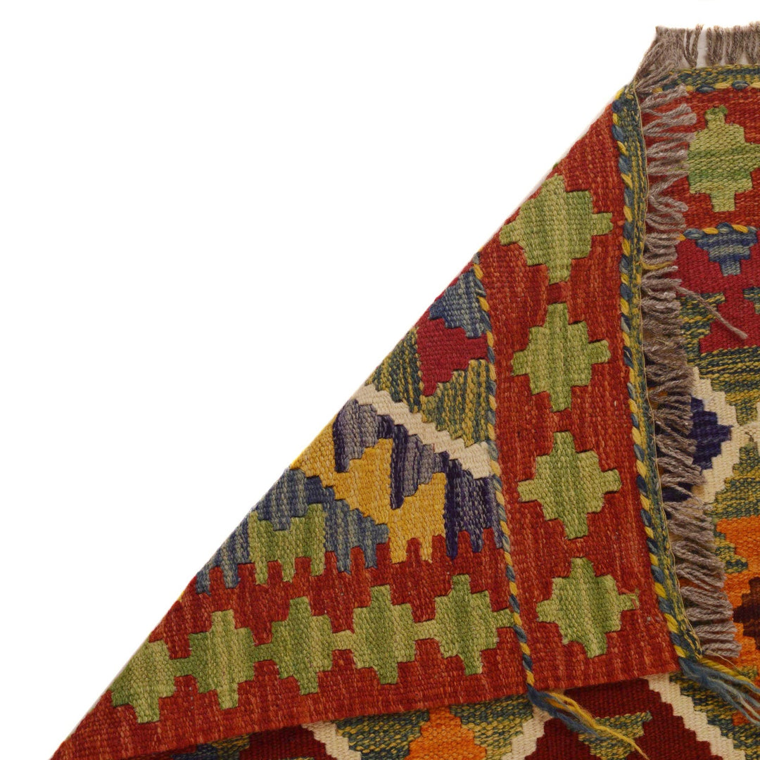 Handmade Vegetable Kilim Runner 2' 4"x 6' 3" - No. AL43631